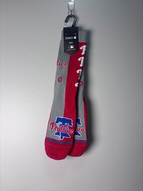 New Stance MLB Philadelphia Phillies Men's Crew Socks Size Large (9-13)